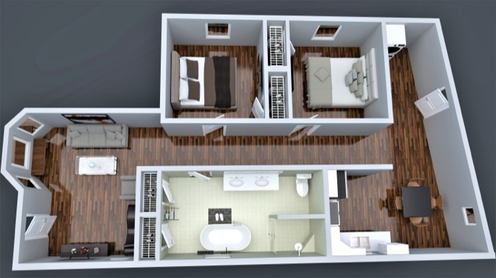 801 Campbell — Unit 2 interior